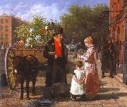 Agasse, Jacques-Laurent The Flower Seller oil painting reproduction